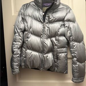 Nike Silver Puffer Jacket